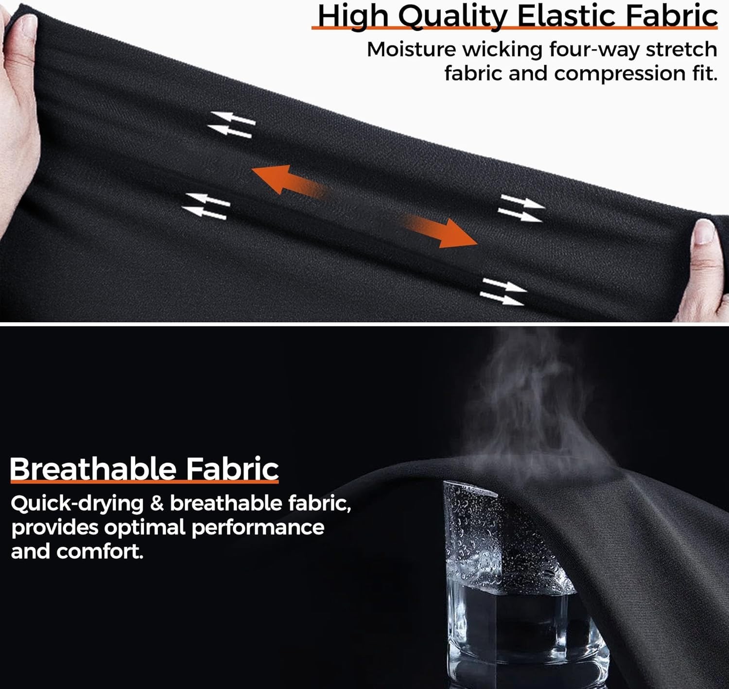 Lightweight Non-Slip Compression Arm Sleeves for Basketball & More – White
