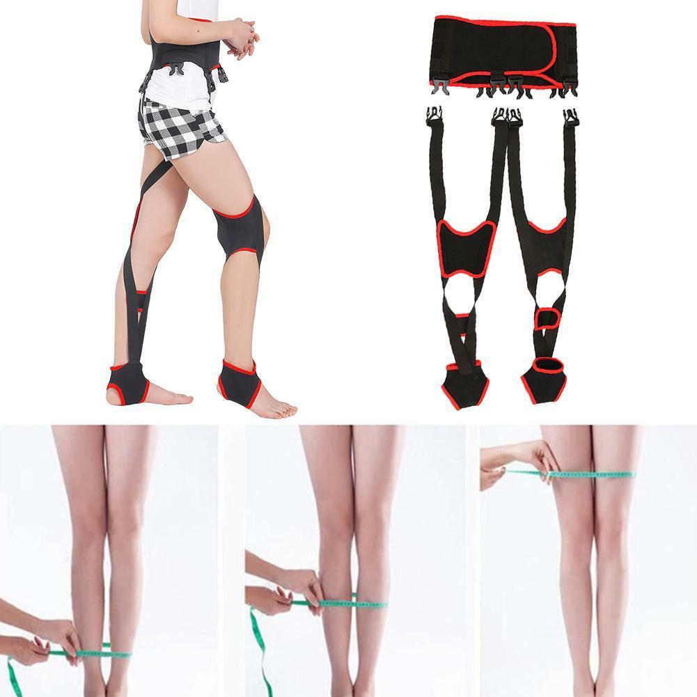 Adult Unisex O-leg X-leg Figure Correction Belt Strap Slim Legs Corrector Black