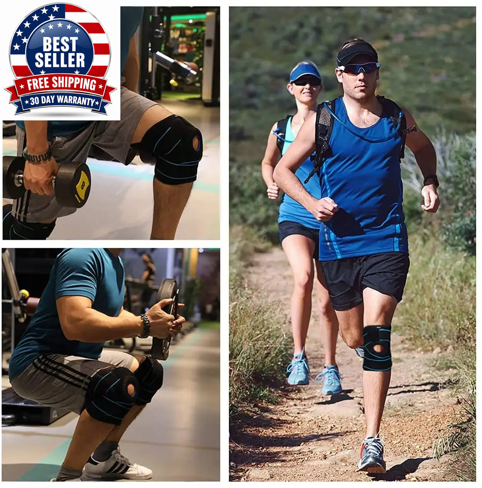 Knee Braces for Pain Men & Women with Patella Gel Pad Side Stabilizers, Arthriti
