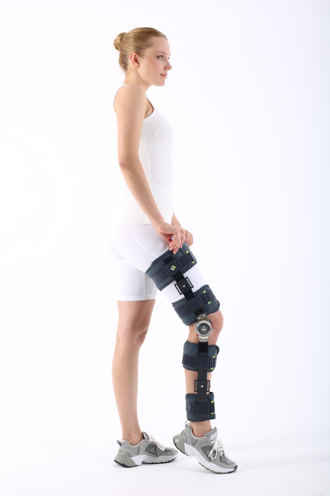 SUPPORTLİNE Adjustable Angle Knee Brace Hinged Support for Injury Surgery &Rehab