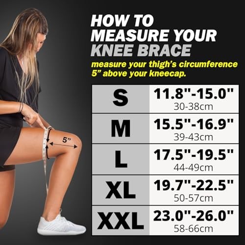 Knee Compression Support Sleeve – Best Knee Brace for Men & Medium Grey-2 Pack