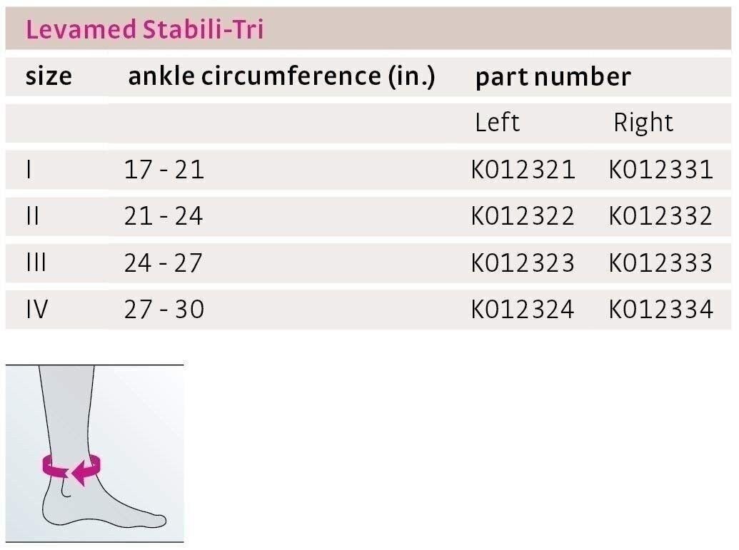 Medi Levamed Stabili-Tri Knit Ankle Support for Men & Women