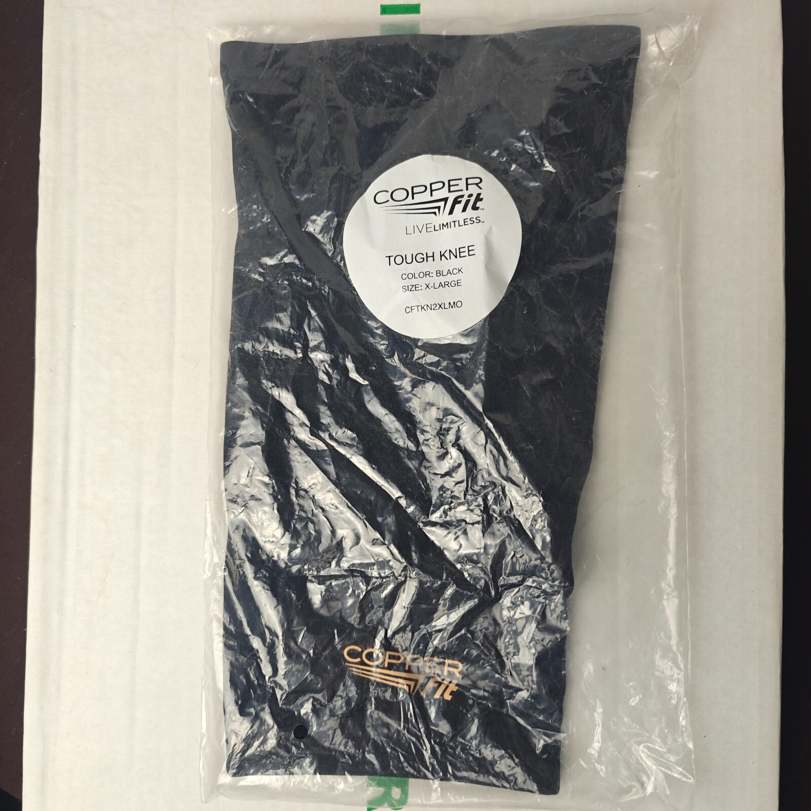 COPPER FIT Live Limitless Compression Unisex Knee Support Black Size XL
