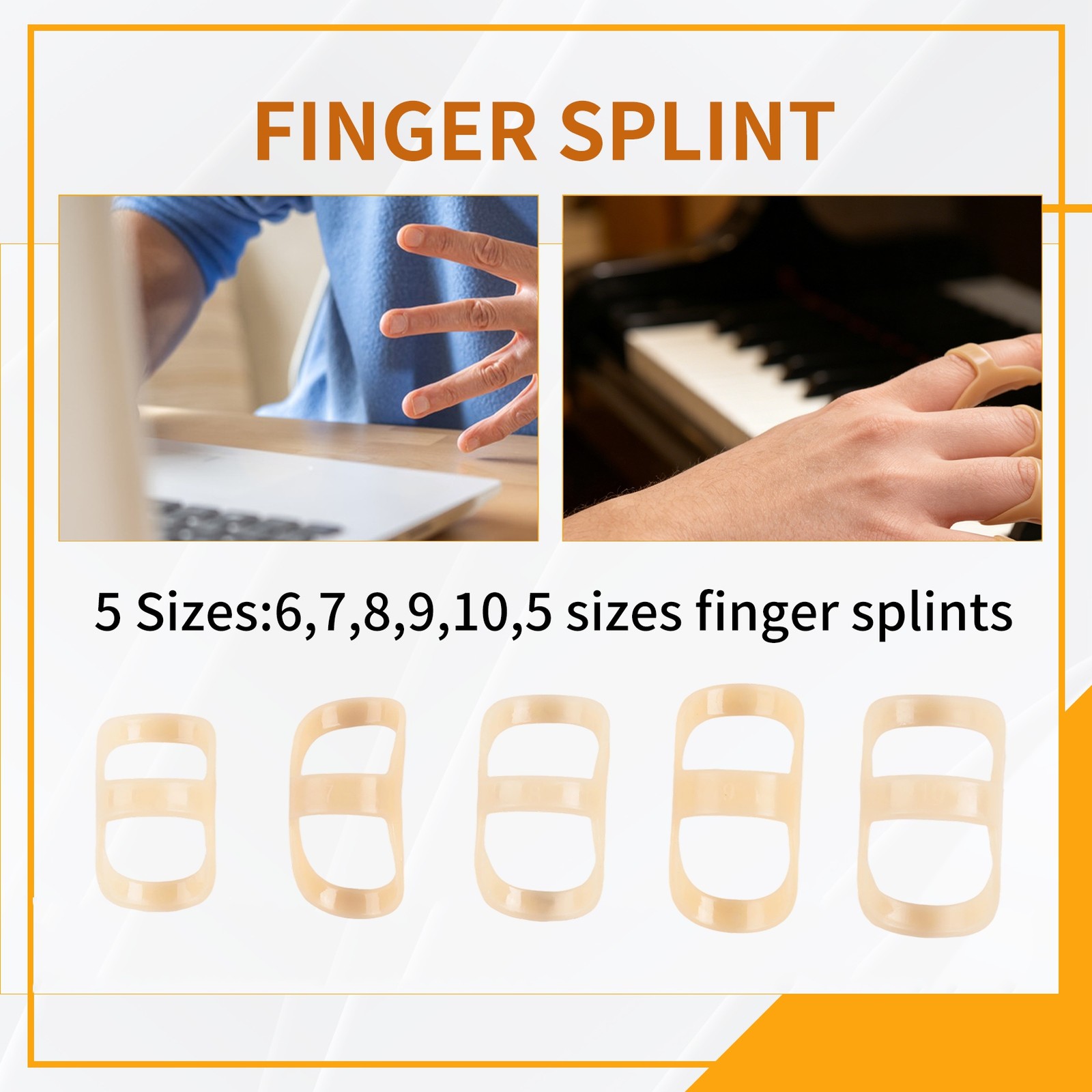 5 PCS Trigger Finger Splint, Support and for Arthritis, Finger3381