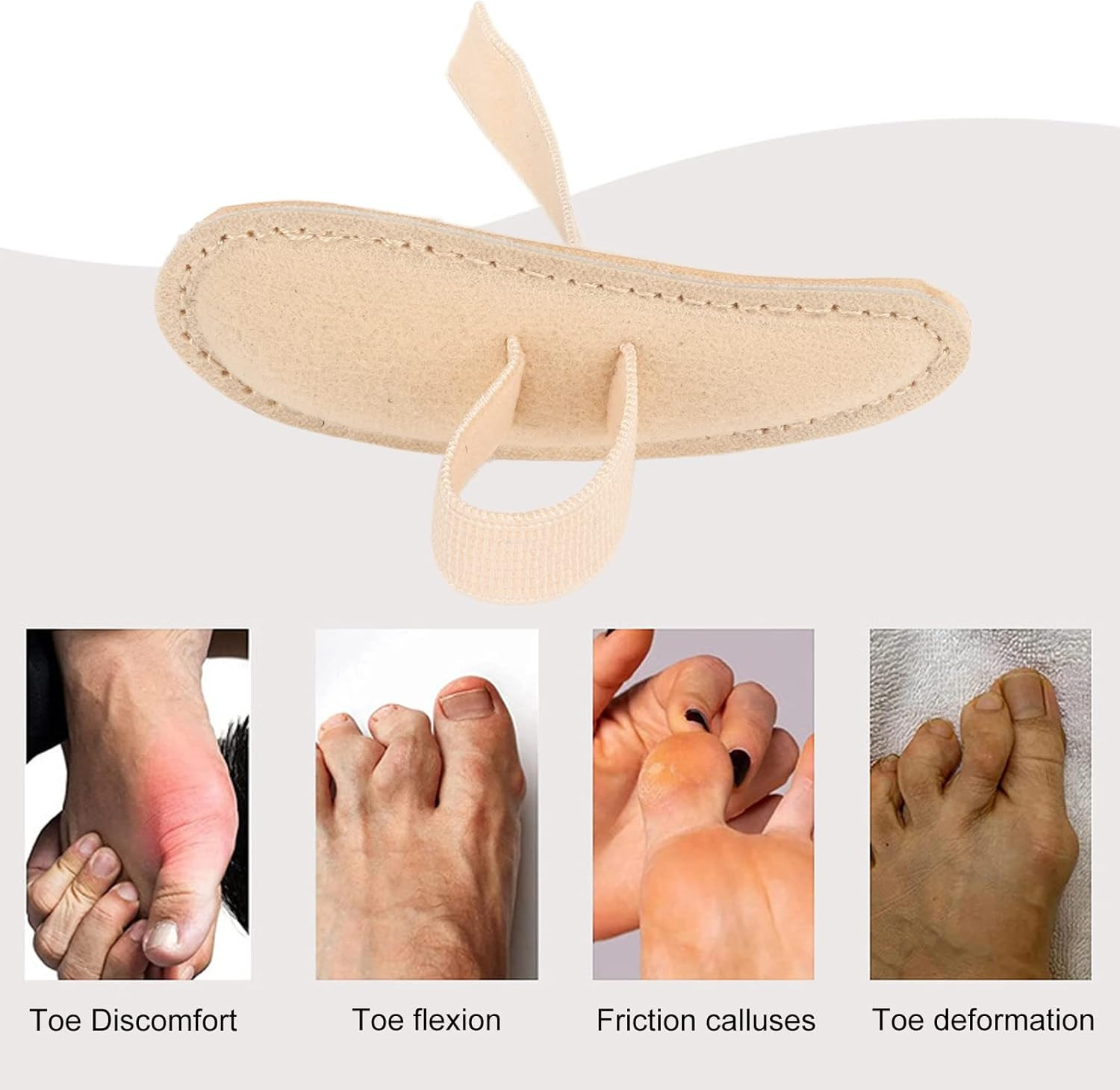 Hammer Toe Crest,Cushion Buttress Toe Pads, Hammer Toe Crest Cushion for Foot…