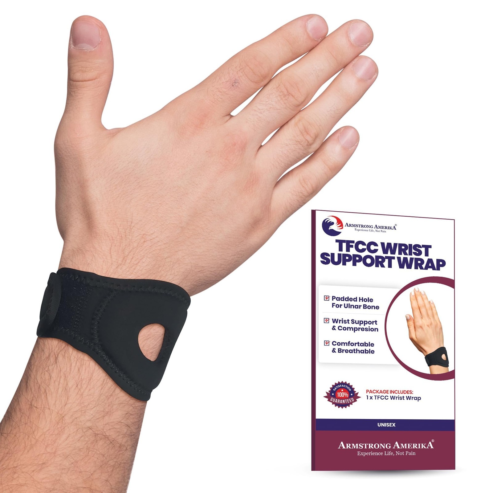 Wrist Wrap Compression Wrist Brace For TFCC Tears | Carpal Tunnel Pain & Tend…