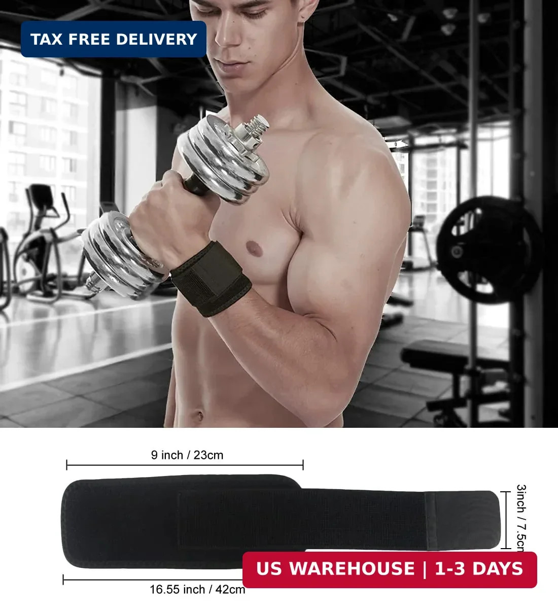 YUNYILAN 2 Pack Wrist Brace Adjustable Wrist Support Wrist Straps for Fitness We
