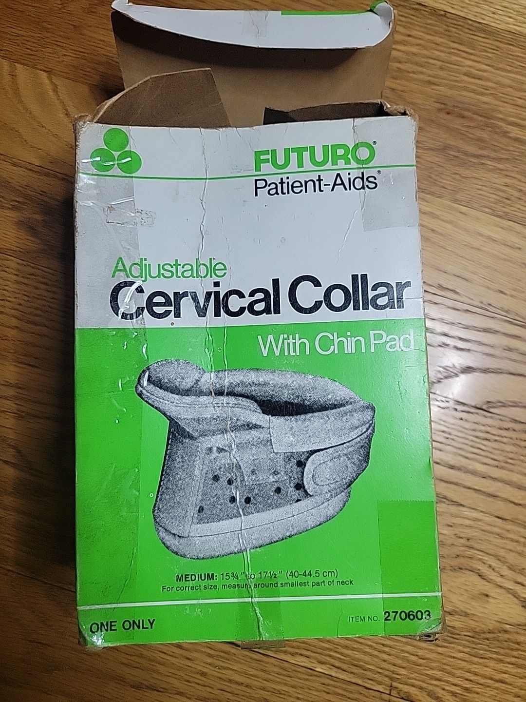 ​Vintage 1978 Futuro Adjustable Cervical Collar with Chin Pad – Medium