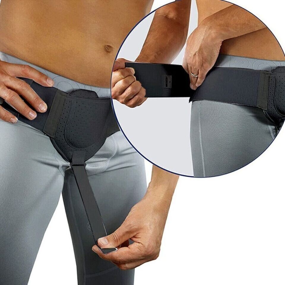 Inguinal Hernia Support Belt Double Truss Pads Special Foam Adjustable Elastic