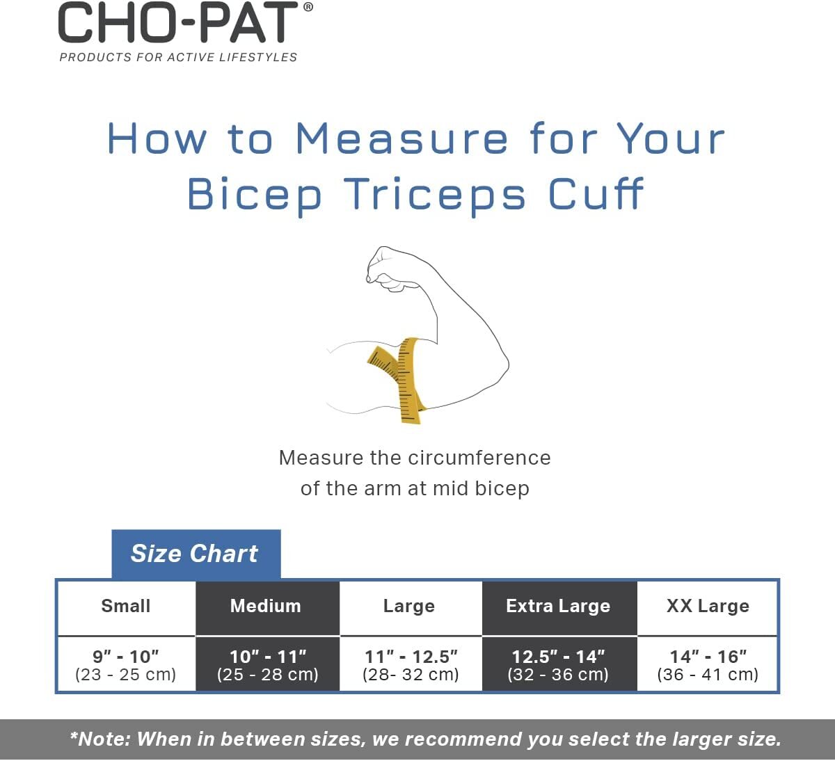 Cho-Pat Bicep Tricep Cuff Brace