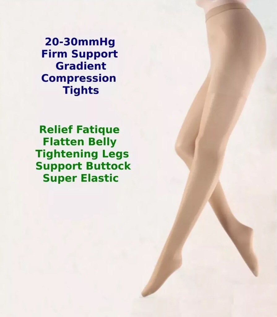 Pantyhose Compression Stockings 20-30 mmHg Relief Medical Supports Therapy Vein