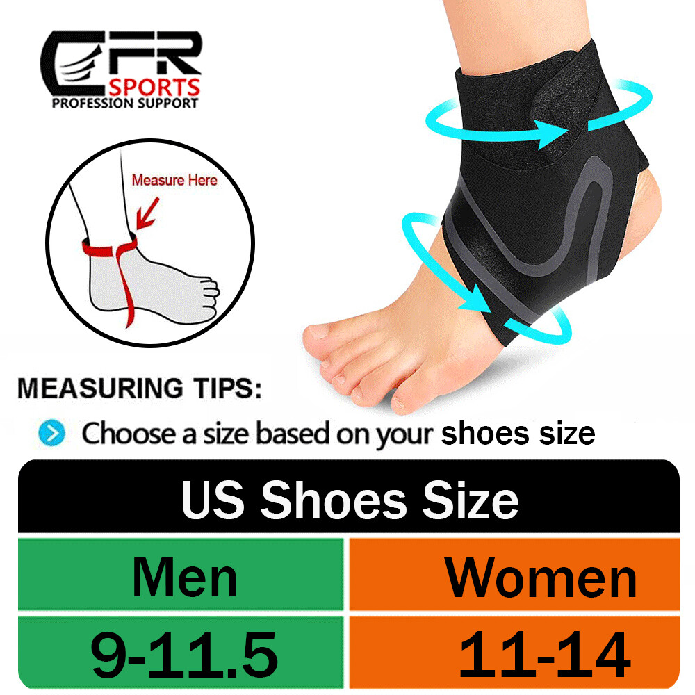 Ankle Brace Compression Support Sleeve Swelling Achilles Tendon Joint Pain Wrap