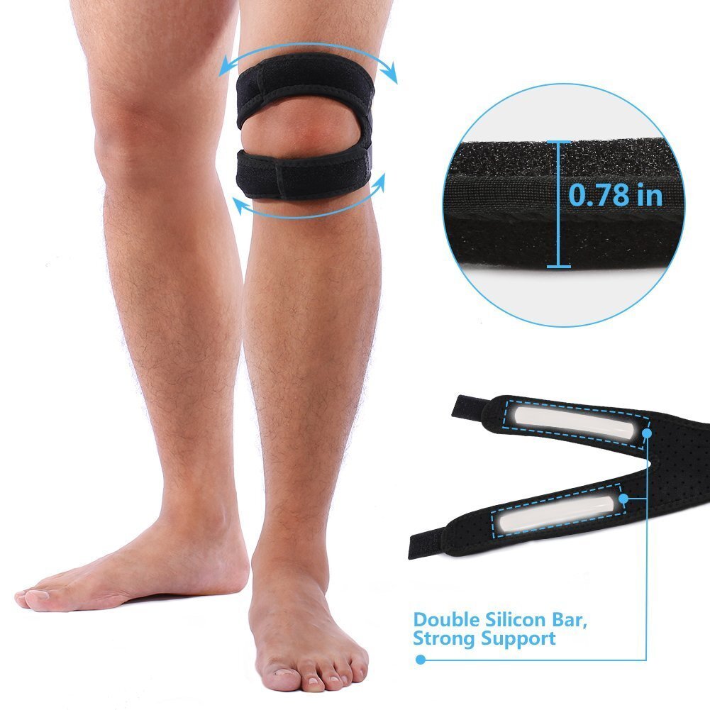 Knee Support Compression Strap Brace Sports Joint Pain Relief Arthritis Sport US