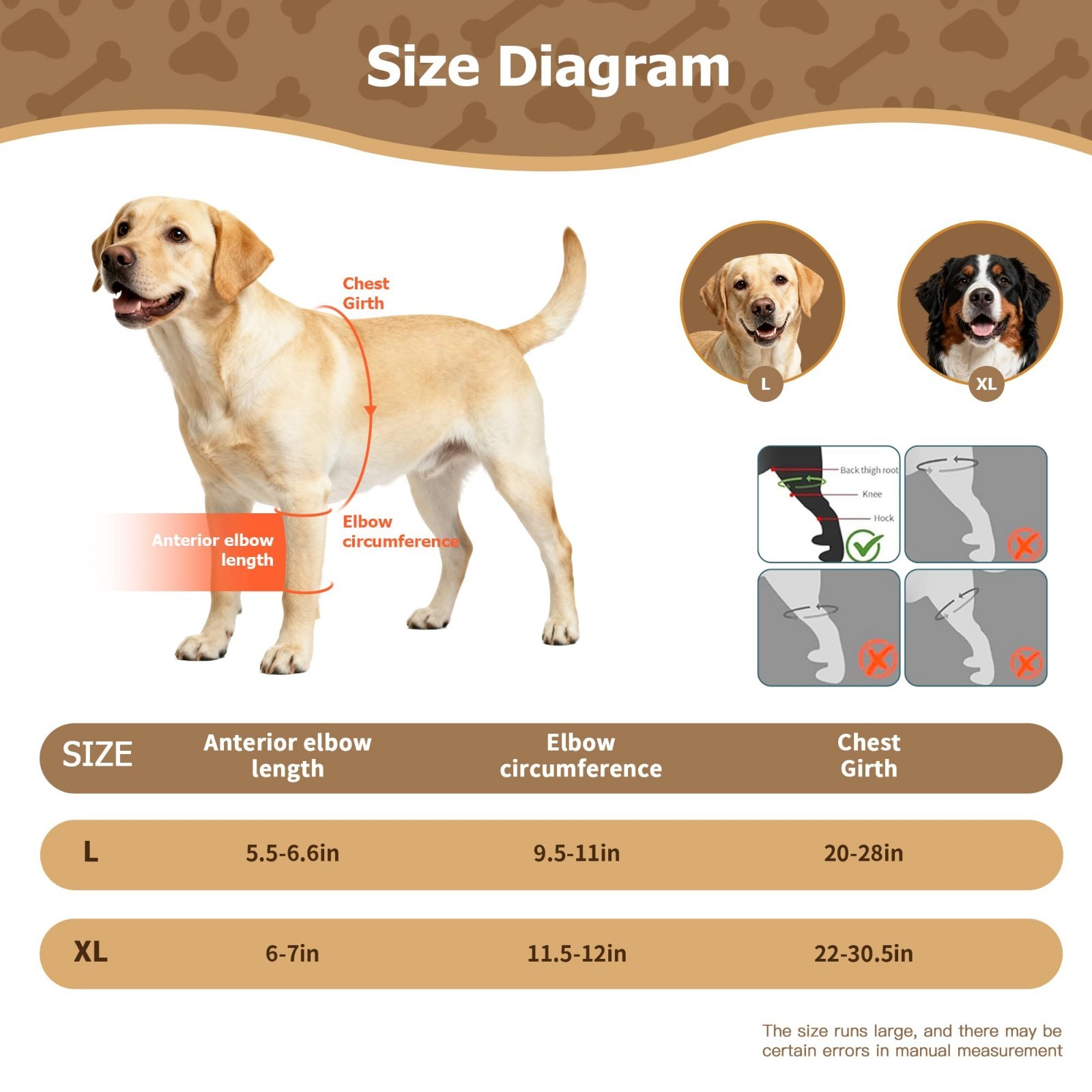 Adjustable Dog Elbow Brace Protector Pads – Front Leg Support for Arthritis, Tor