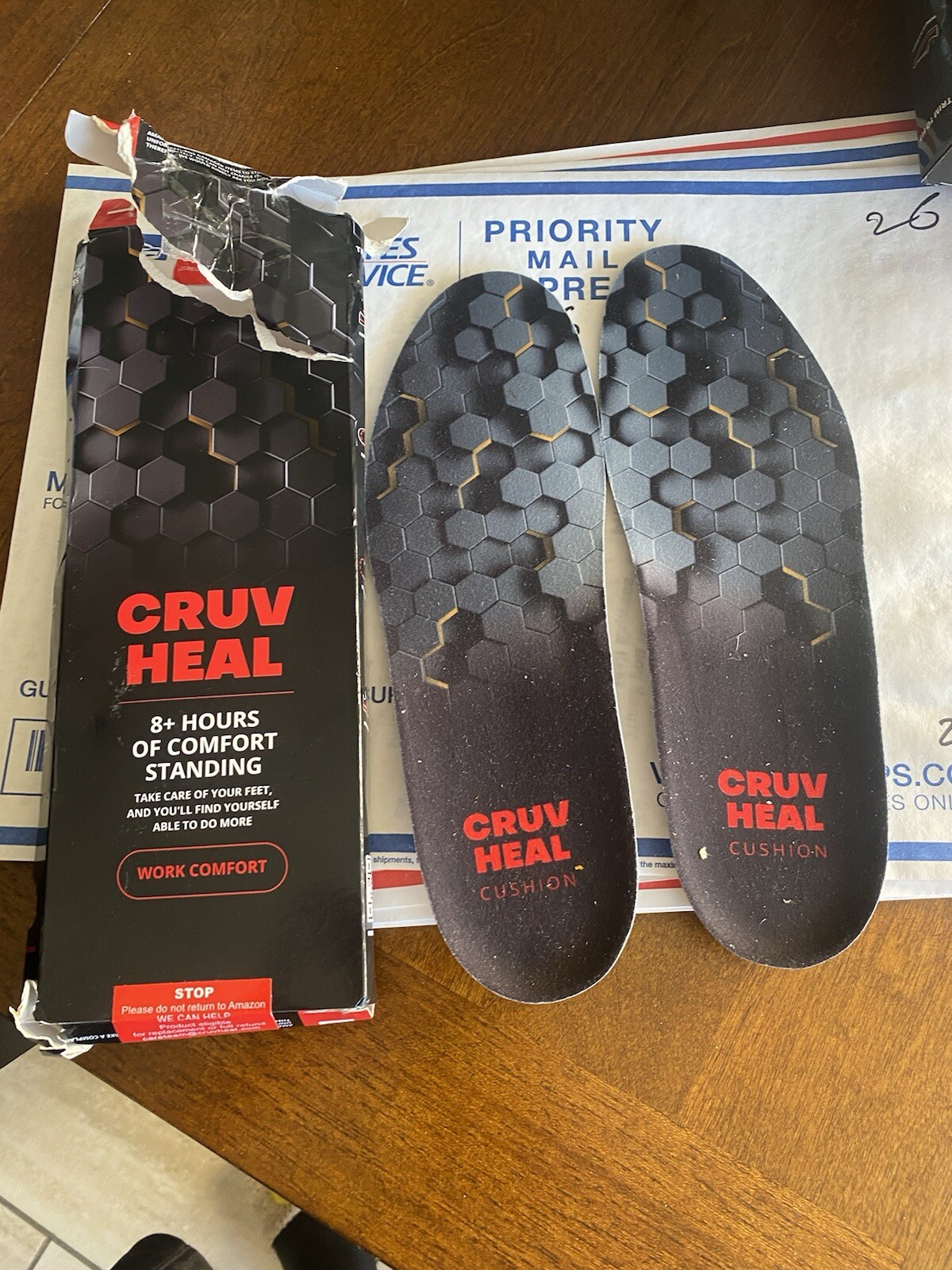 CRUV HEAL 8+ Hours Comfort Standing Work Comfort Shoe Insoles L 1 Pair