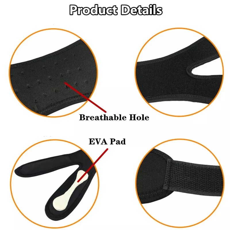 US Knee Support Patella Stabilizer Strap Band Tendon Brace Pain Sports Gym Joint