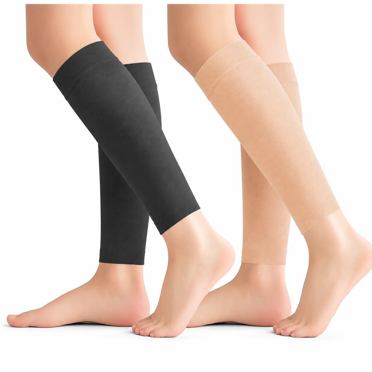 2 Pairs Calf Compression Sleeves Men&Women 20-30mmHg Medical Shin Splint for …