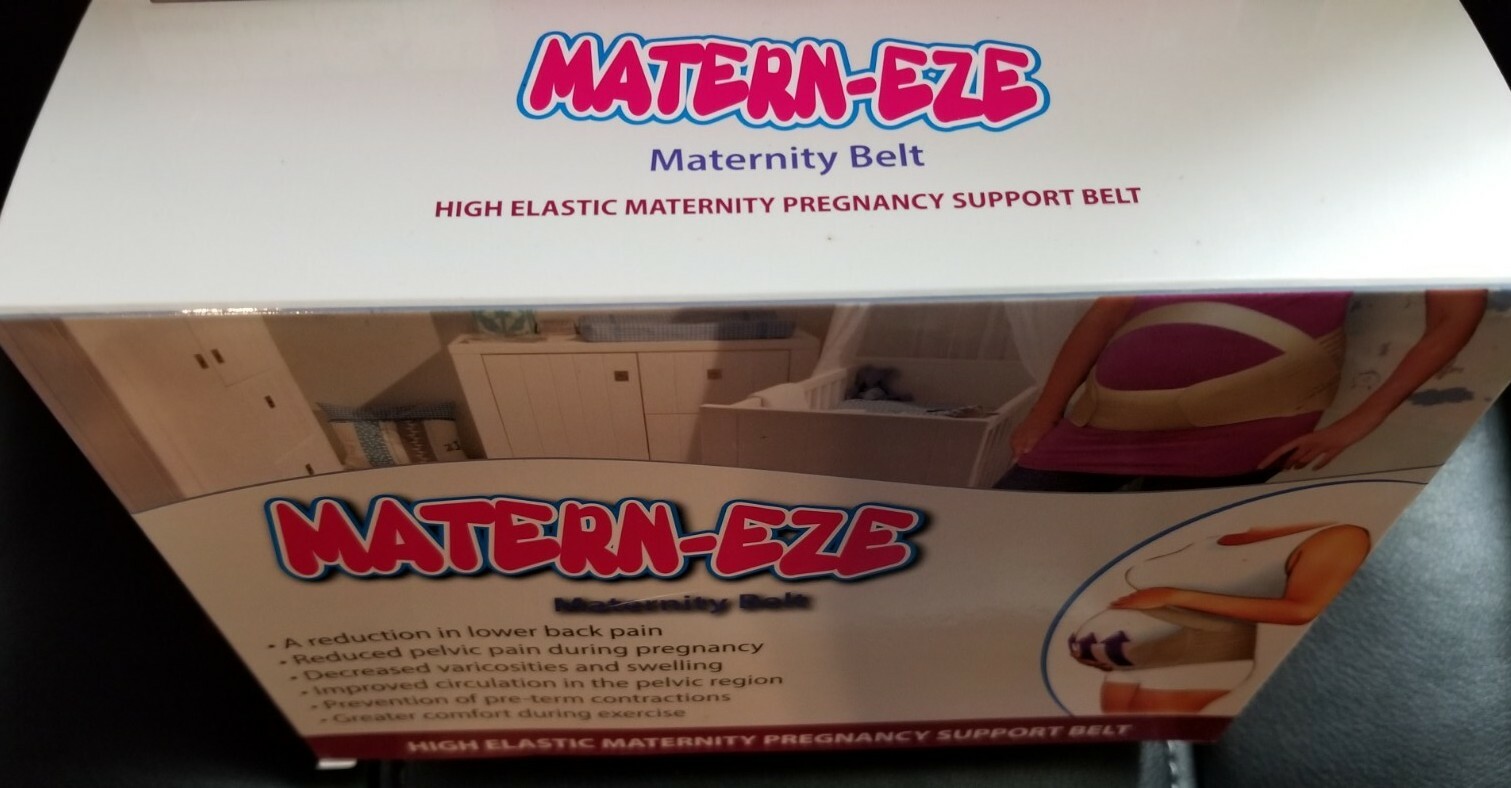 Matern-Eze Pregnancy Maternity Support Back Brace Belly Belt Elastic Xtra Large