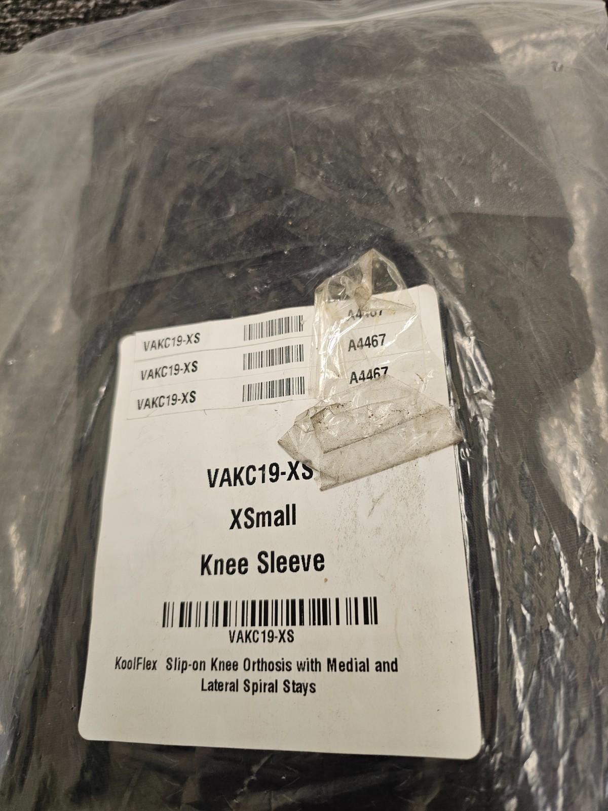 THM VAKC19 640293 XS KoolFlex Slip-on Knee Orthosis / 2″ Hook and loop Strap