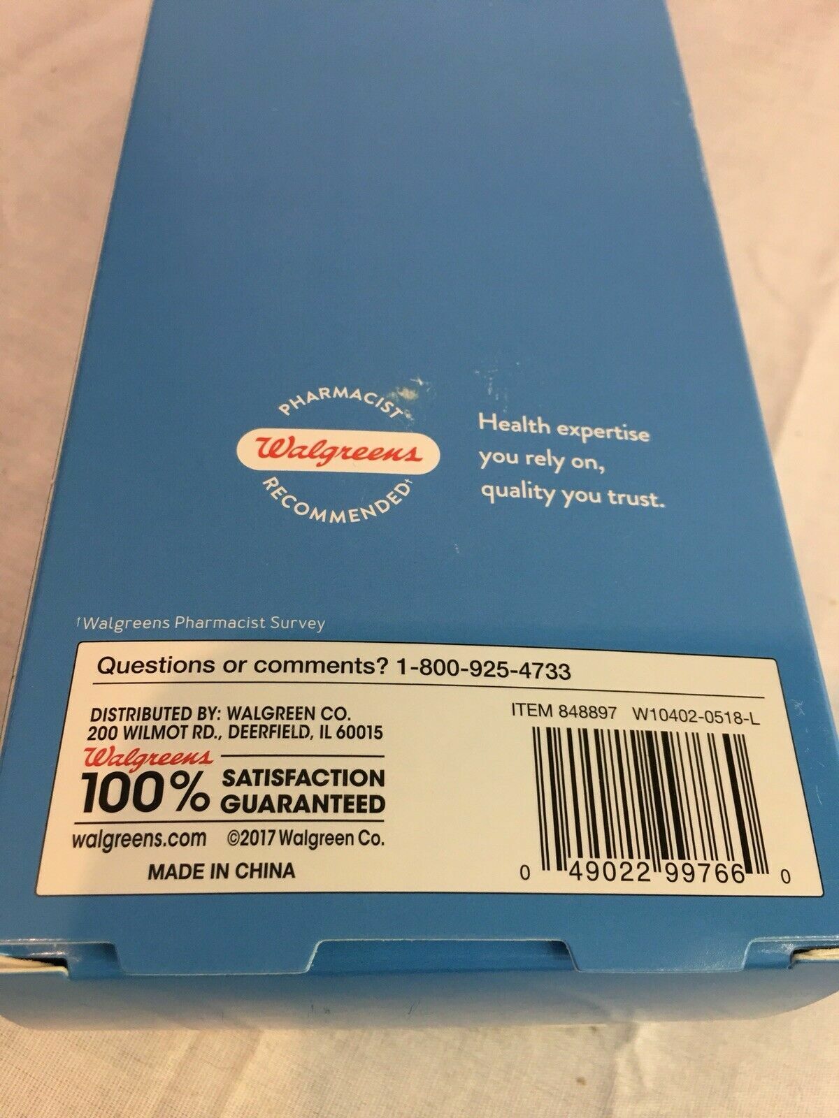Ankle stirrup brace, Walgreens , inflatable, left or right ankle, 848897