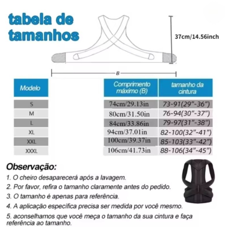 1pc 2026 One-piece back brace, unisex, shoulder brace, adjustable full back