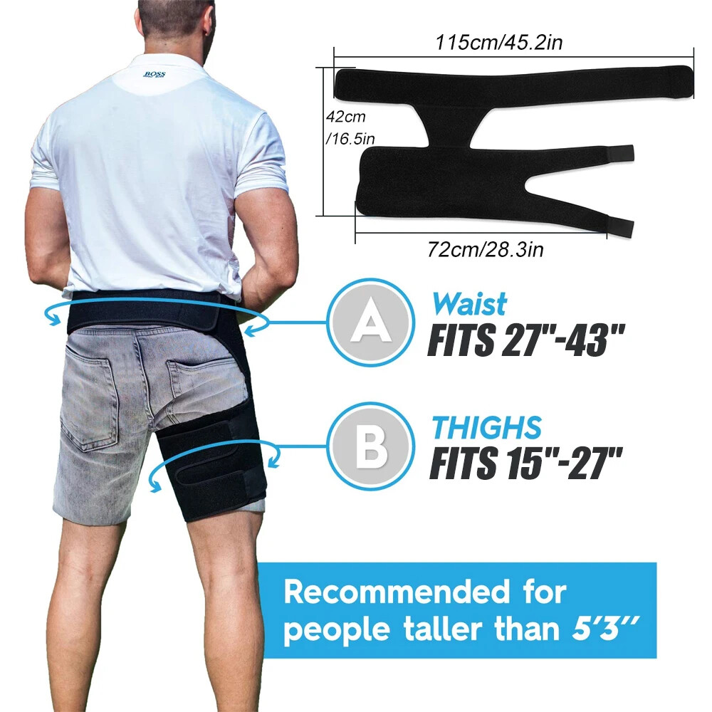 Pain Relief Compression Strap for Sciatica, Groin, and Thigh Support – Hip Brace