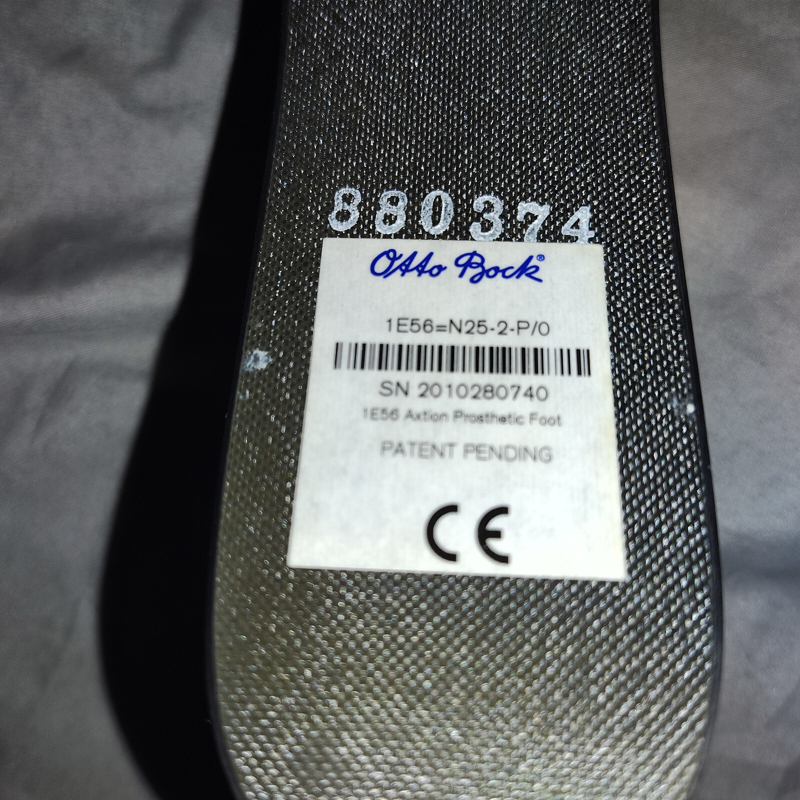 OttoBock 1E56 Axtion Prosthetic Foot Sz 25 CAT 2 N25-2-P/0 Polycentric Dynamic