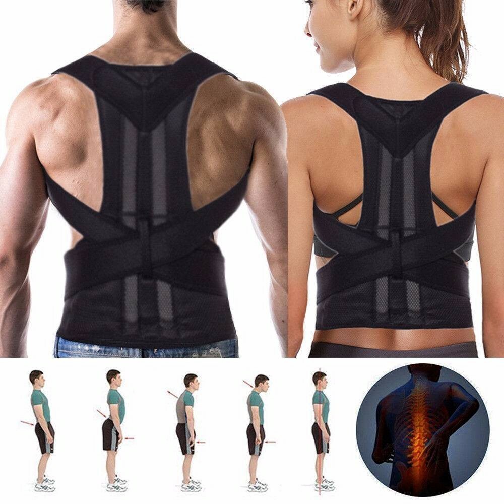 Posture Corrector Support Magnetic Back Shoulder Brace Belt Band For Men Women