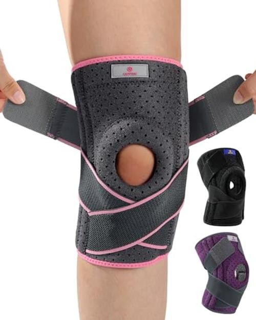 Adjustable Knee Brace for Meniscus 2X-Large/3X-Large (Pack of 1) Gray-pink