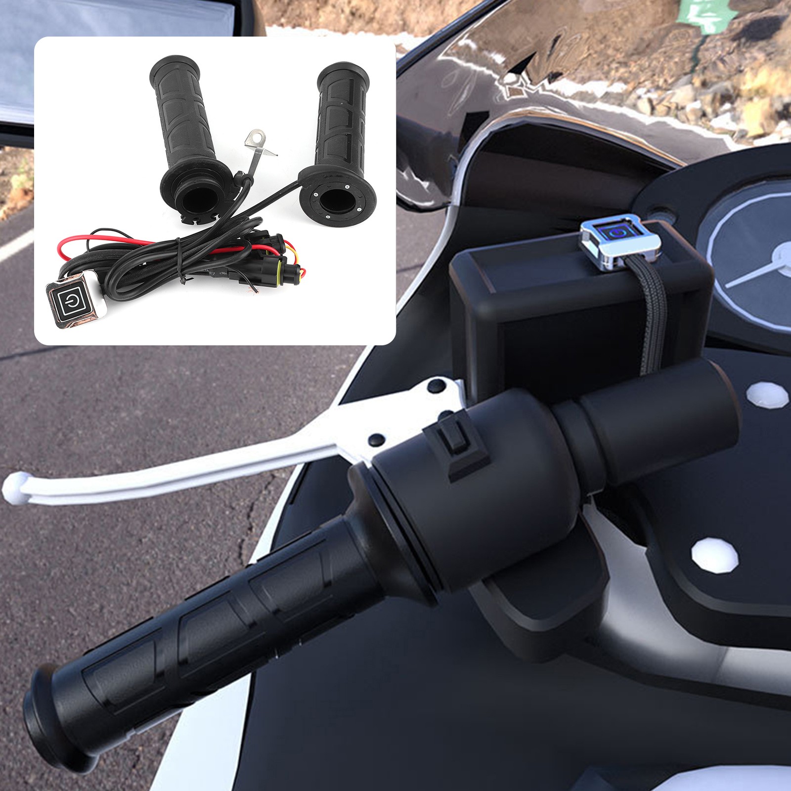 Universal 7/8in Motorcycle Heating Handle With 3 Adjustable Temperature Lev EPBZ