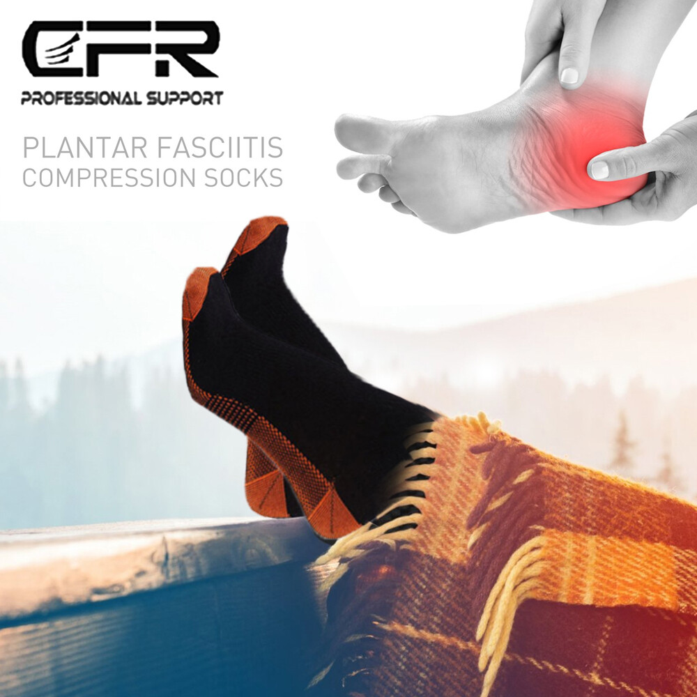 Magnetic Copper Compression Gym Relief Ankle Support Brace Foot Sleeve Socks CFR
