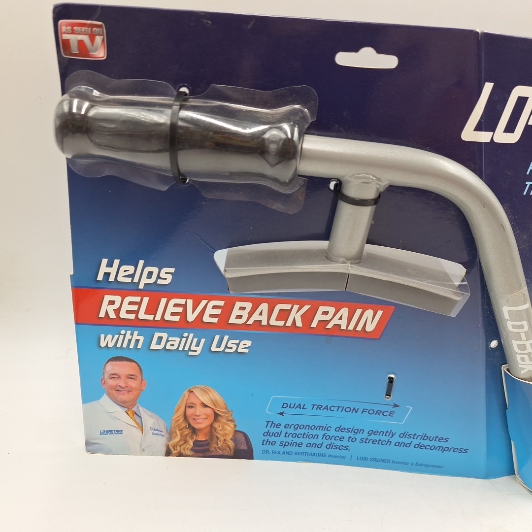 Lo-Bak Trax Portable Spinal Traction Device w/ Instructional DVD AS SEEN ON TV