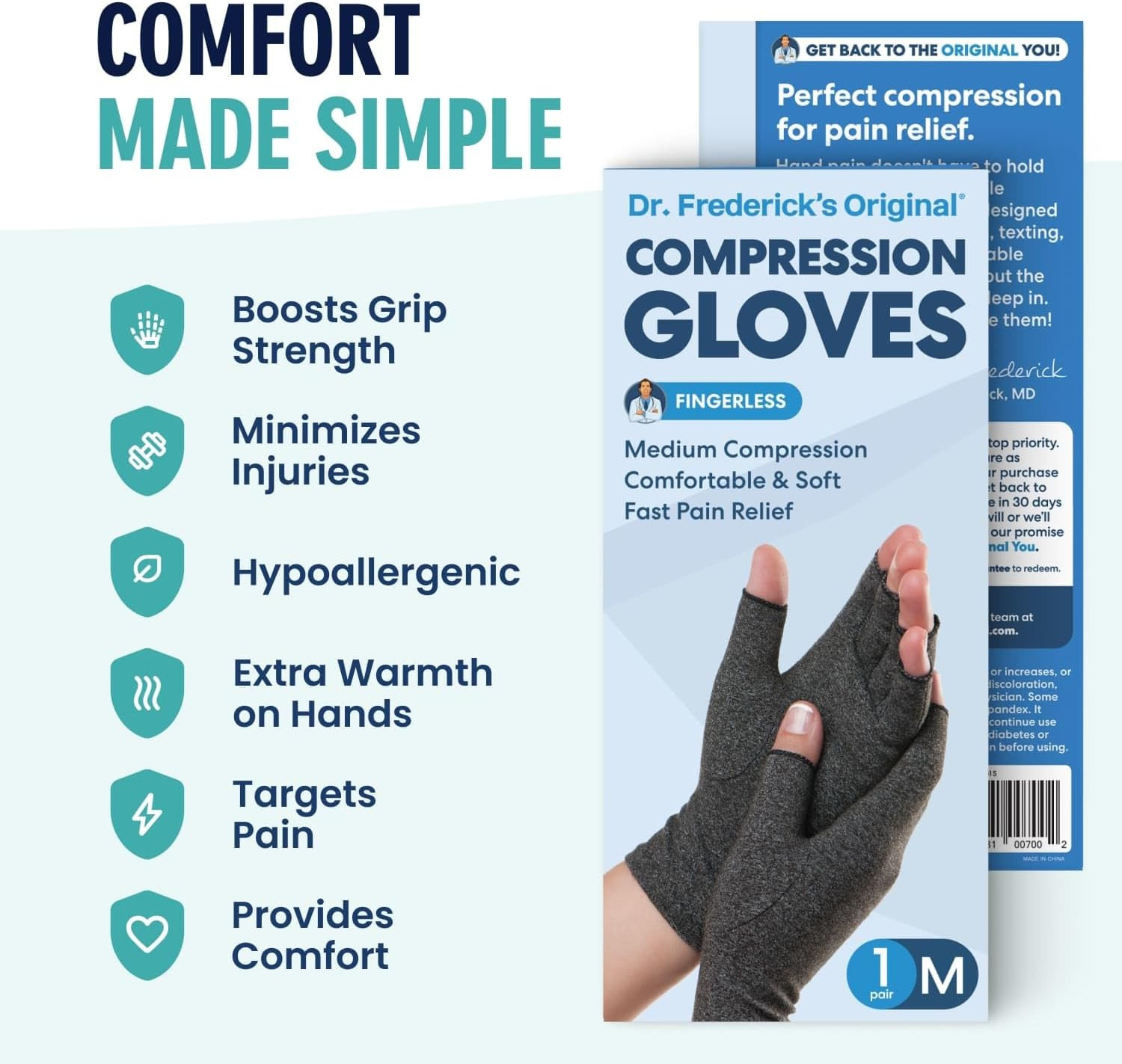Dr. Frederick’S Original Arthritis Compression Gloves for Women & Men
