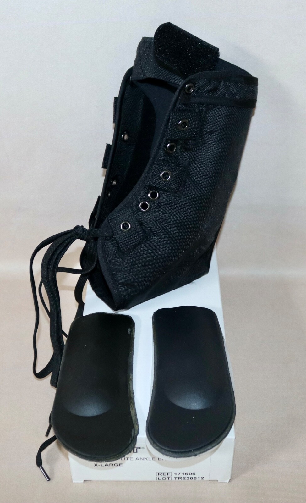 Biomet Ascend Lite Lace Up Ankle Brace ~ Adult X-Large ~ Black #171606 NEW