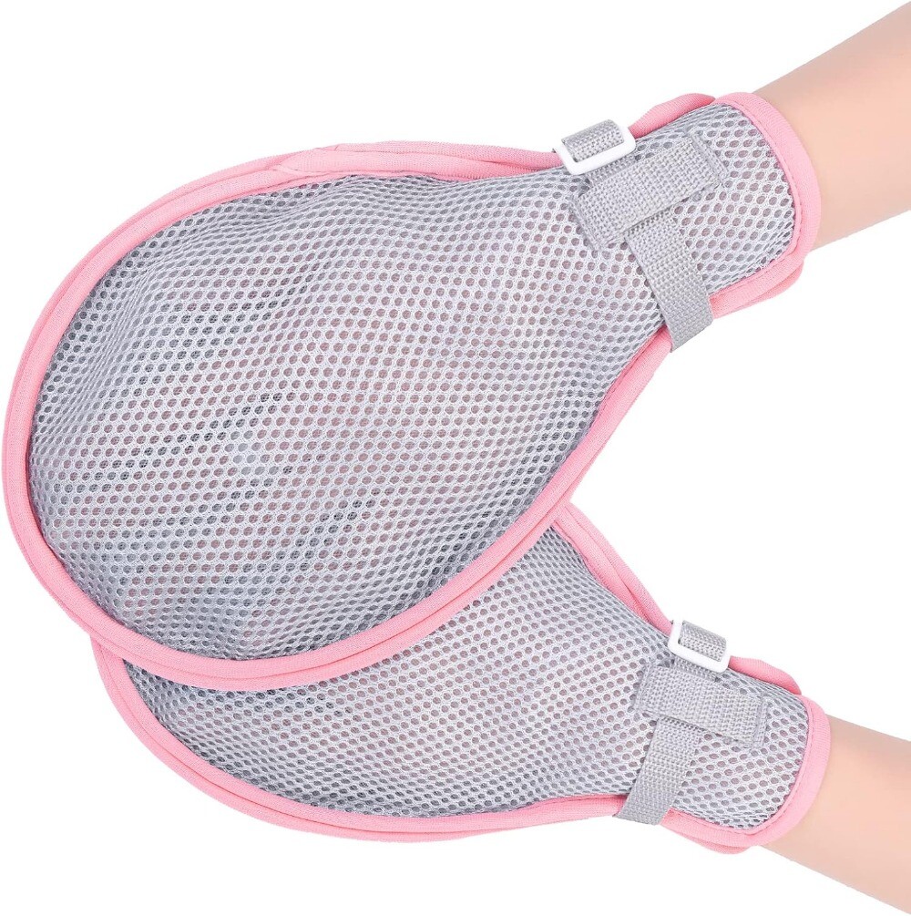 2Pcs Restraint Gloves Hand Protective Mitts for Dementia Elderly Autistic Child
