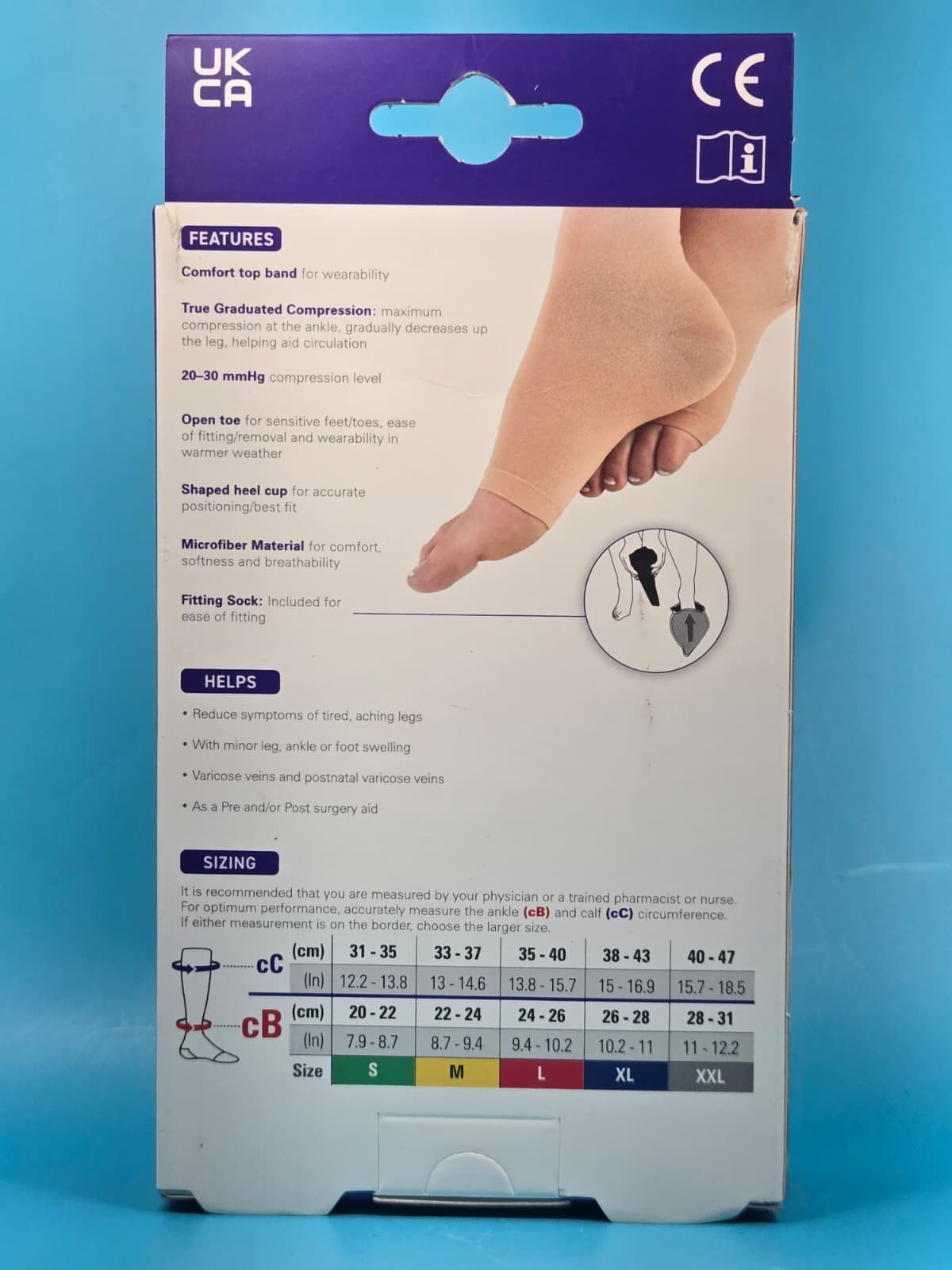 Neo G Knee High Therapeutic Compression Socks Firm 20-30mmHg Size L