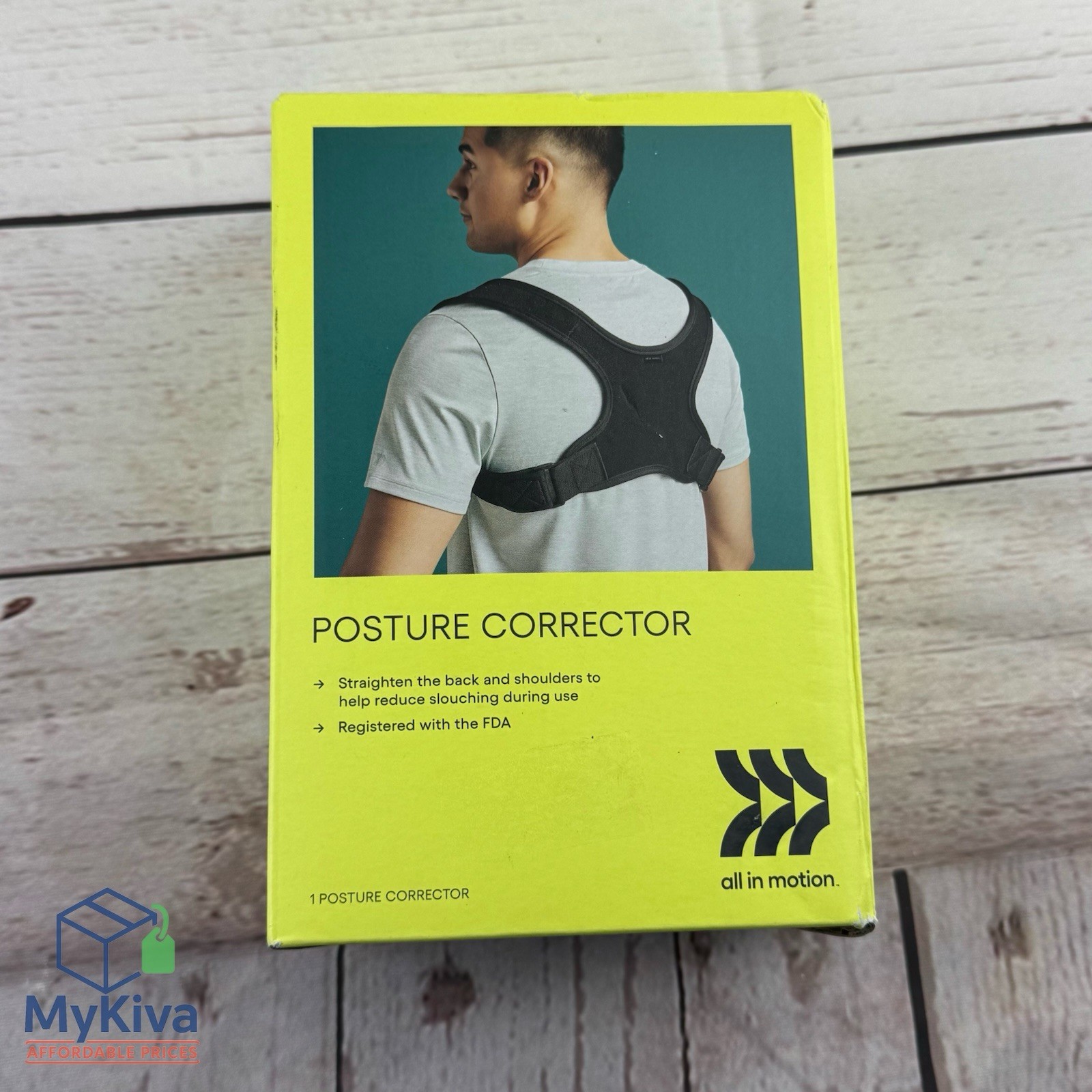 Posture Corrector Back Brace Adjustable Nylon Support 300lb Capacity All In Moti