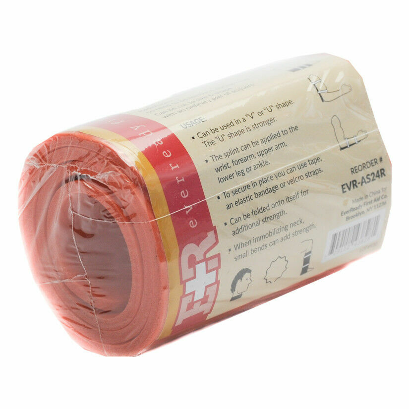 Splint Aluminum Rolled 4×24 Orange PREPPER EMERGENCY BUG OUT BAGS SURVIVAL EMP