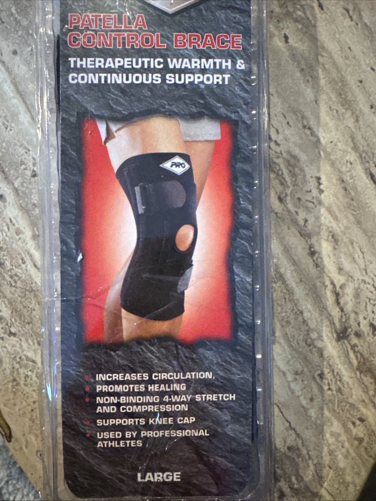 Pro Patella Control, Brace, Therapeutic Warmth, And Continuous Support (L)