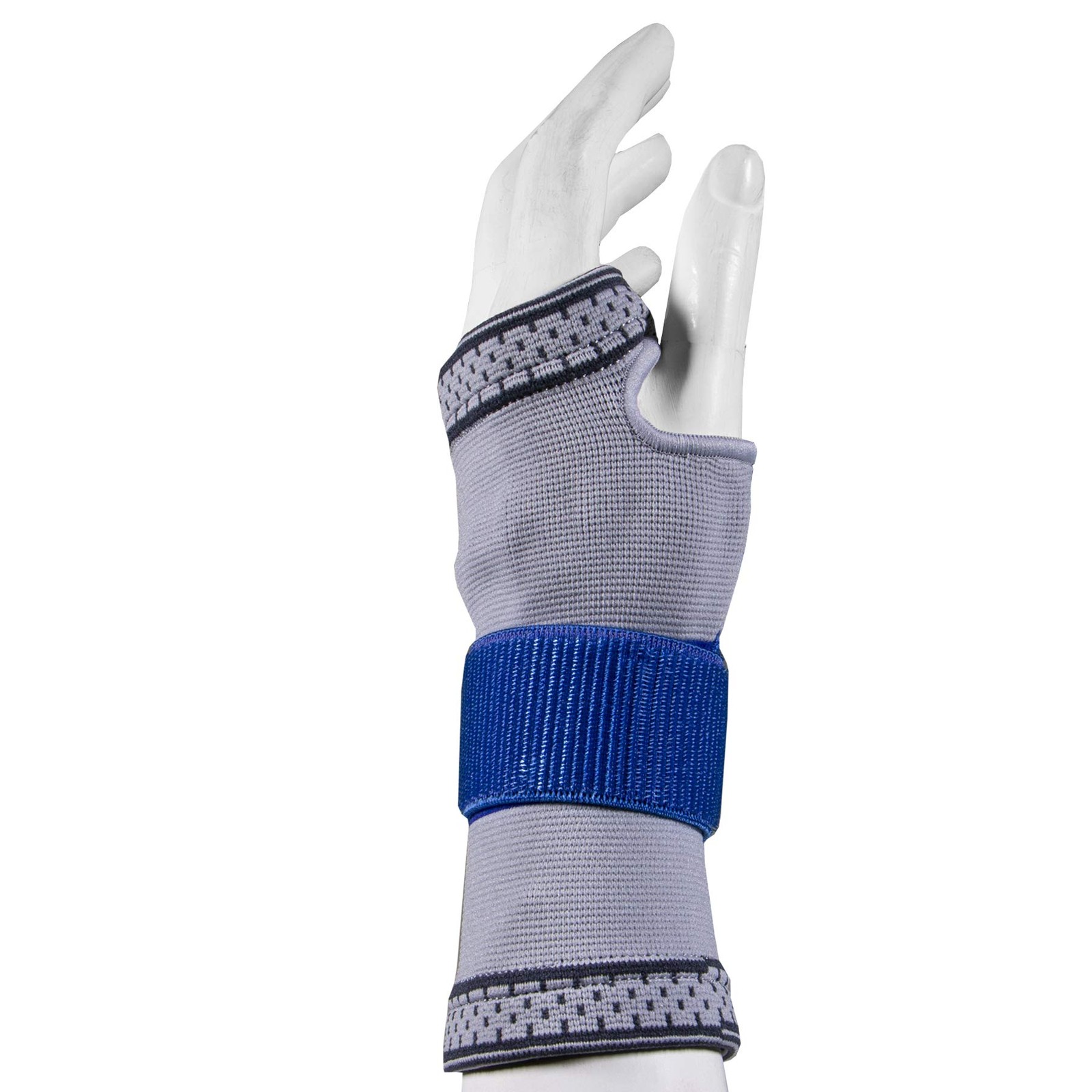 Champion Elastic Wrist Support Compression Sleeve with X-Large, Grey