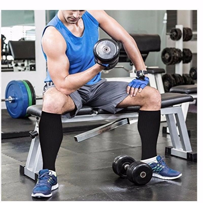 (3 Pairs) Compression Socks Knee High 20-30mmHg Graduated Mens Womens S-XL