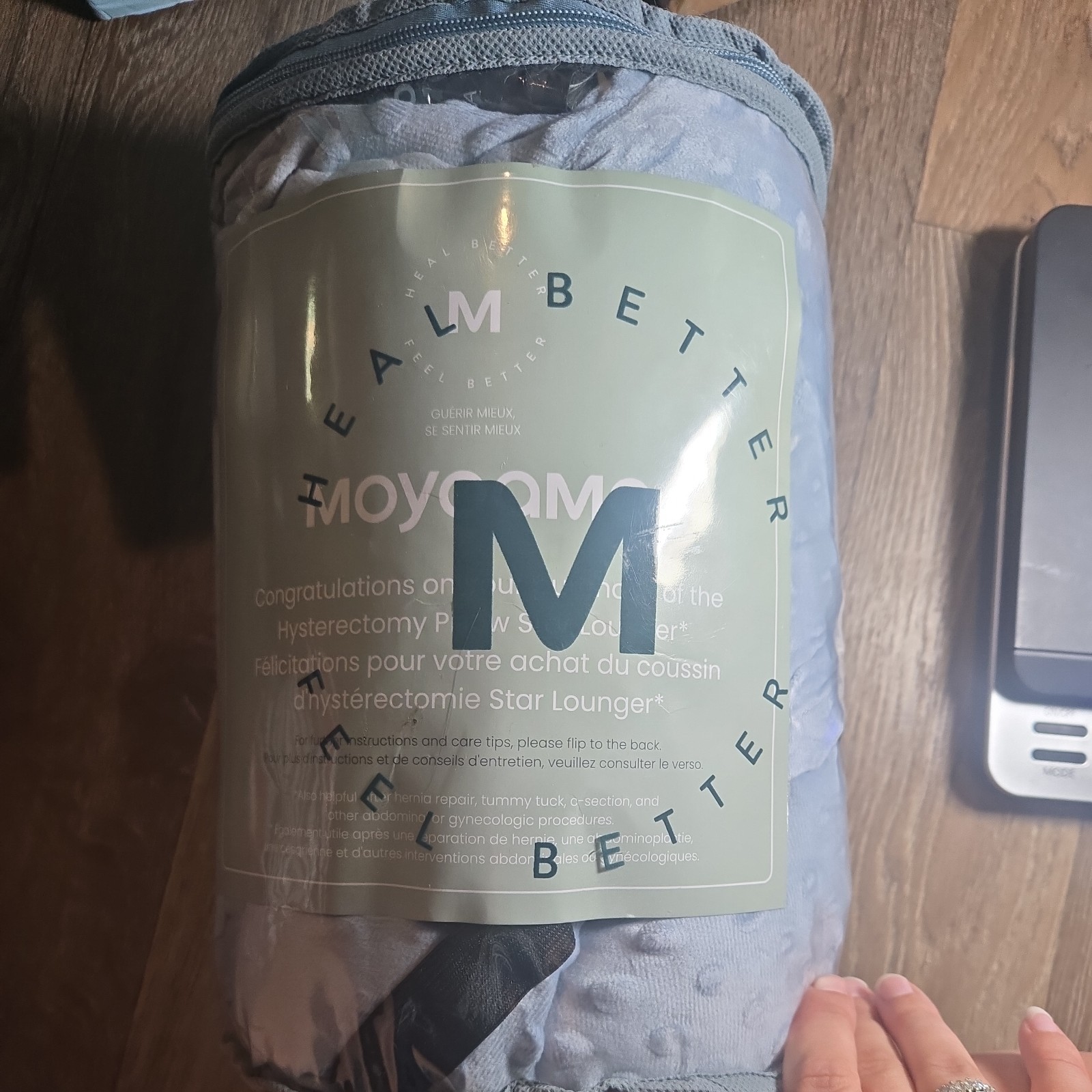 Moydomo Star Hysterectomy Recovery Pillow w/ Coldpacks Gray New