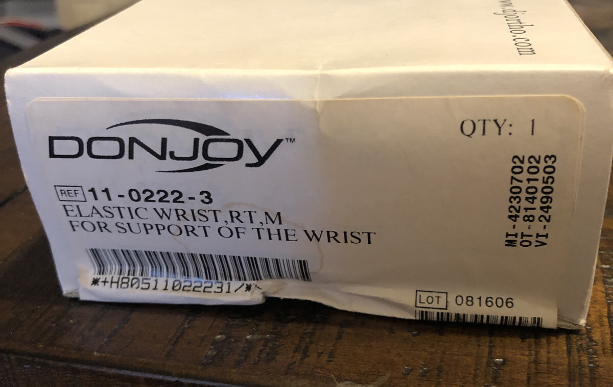 Donjoy Elastic Wrist, R, T, M For Support Of Wrist