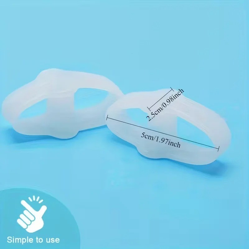6pcs Toe Corrector Bunion Straightener 4 Single Loop Spacers Separators Foot