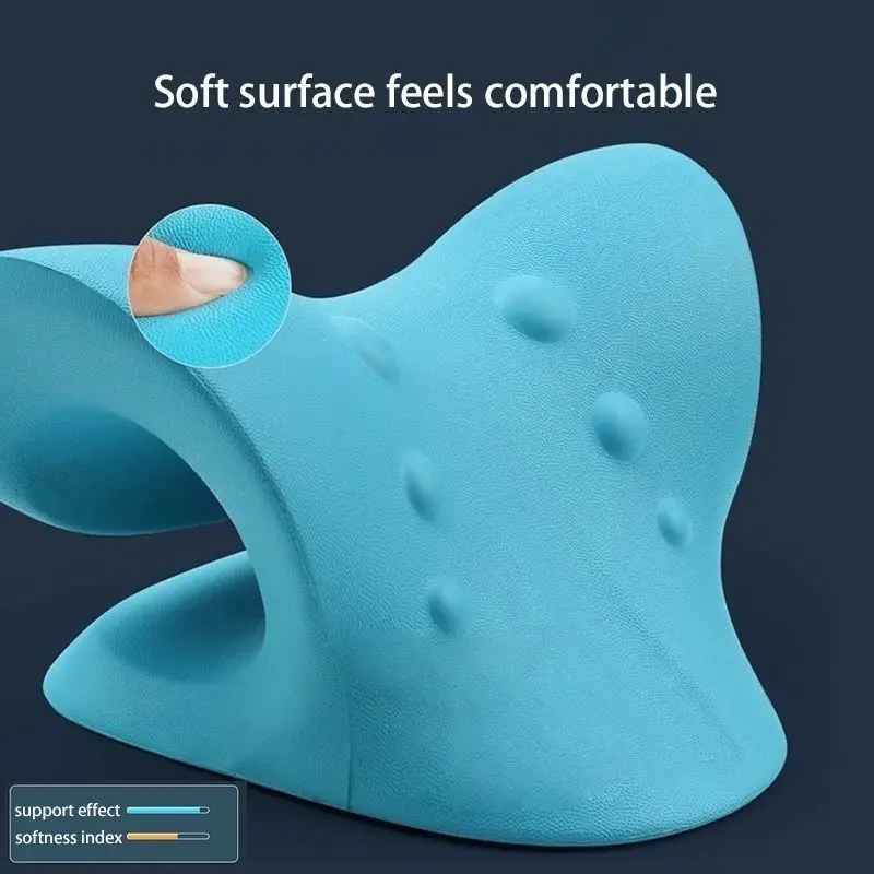 Neck Cloud Cervical Neck Stretcher Pillow Traction Device Pain Relief Massage