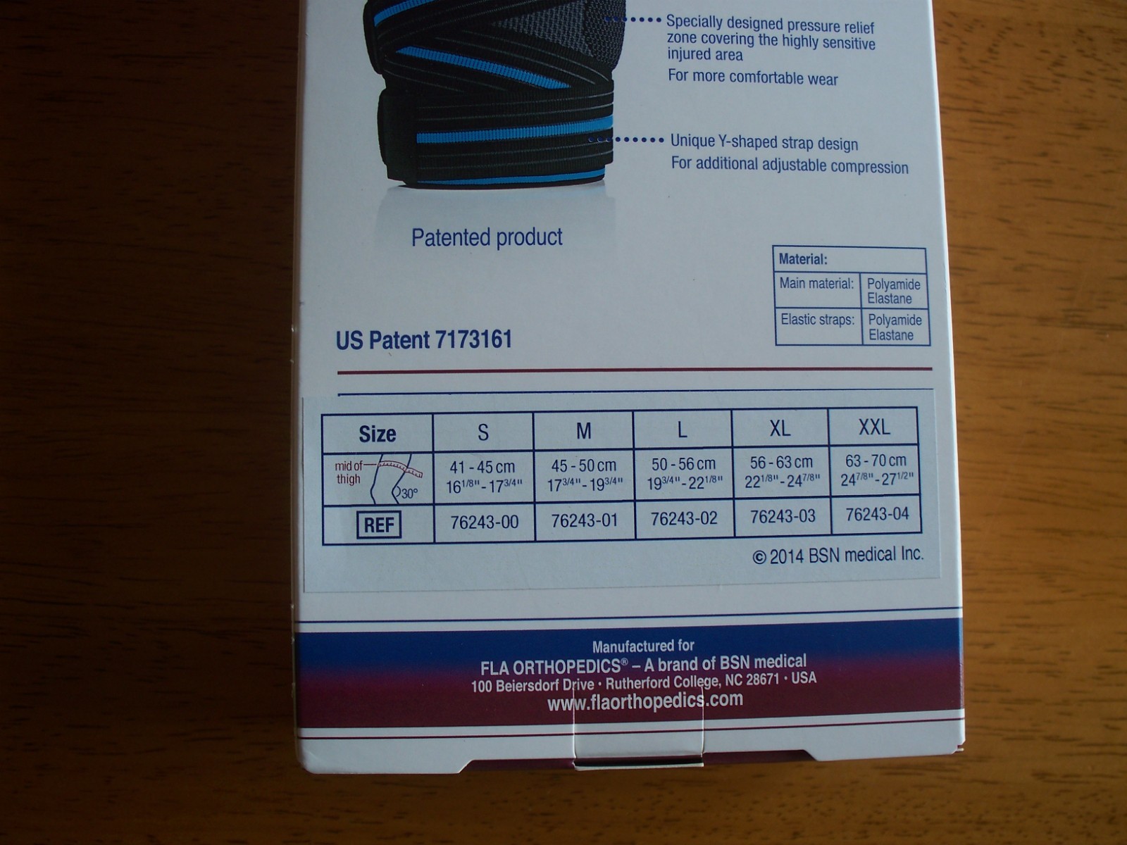 FLA Orthopedics, Small, 3D Thigh Support, Adjustable, 76243-00, Pro-Lite, New