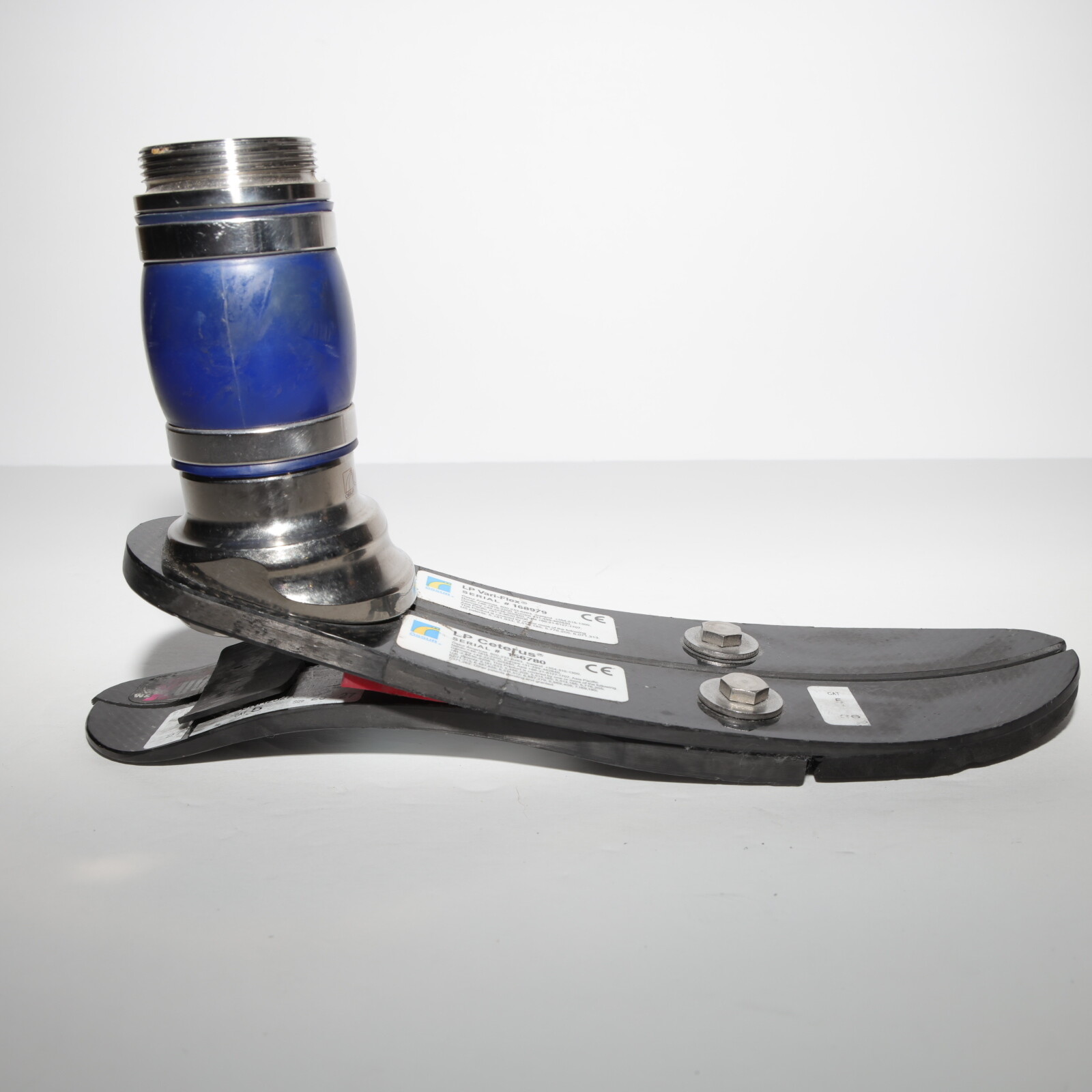 OSSUR LP VARI-FLEX CARBON X PROSTHETIC FOOT w CETERUS SHOCK PYLON Sz 27 / CAT 5L