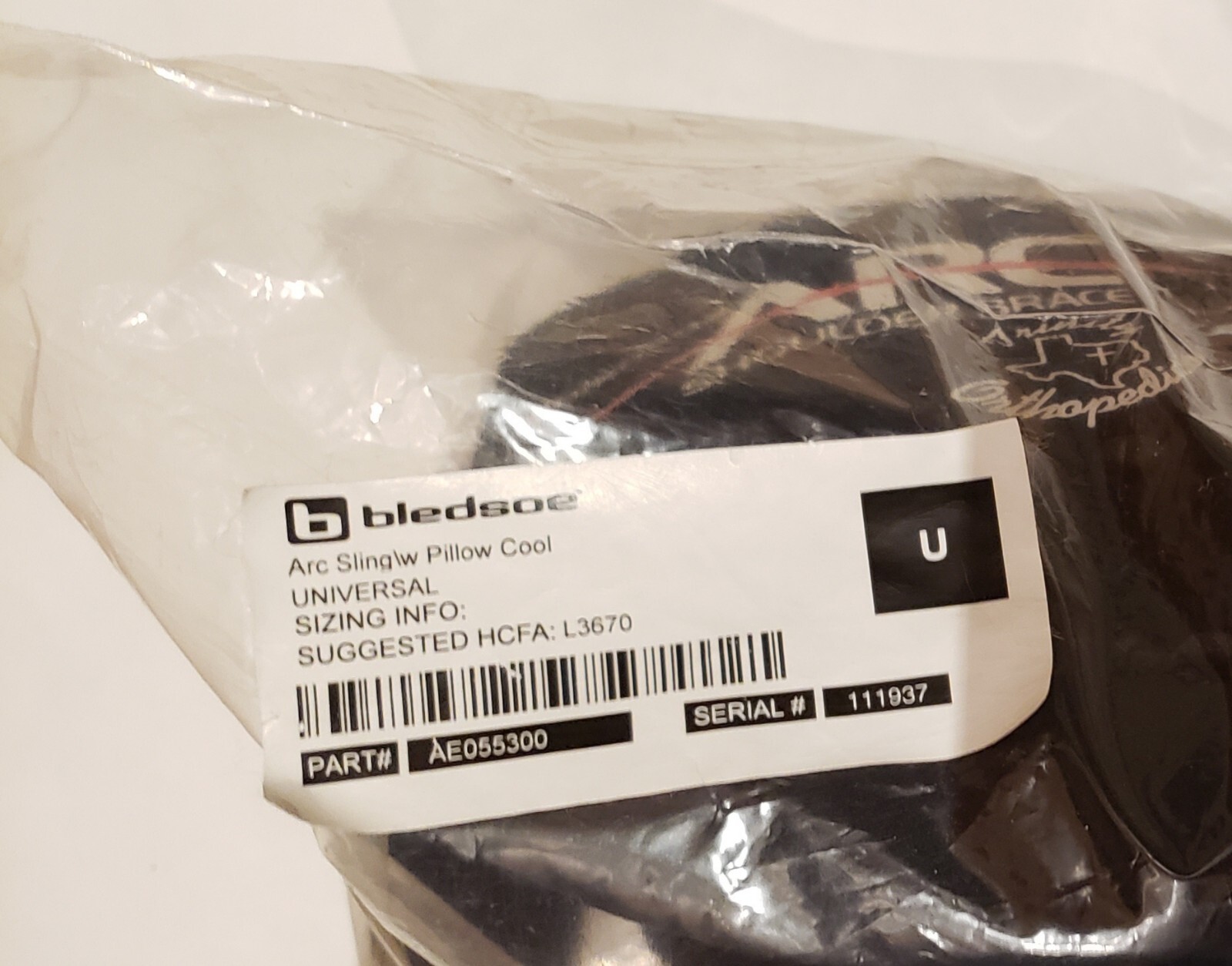 Bledsoe ARC Shoulder Sling with Pillow Part # AE055300