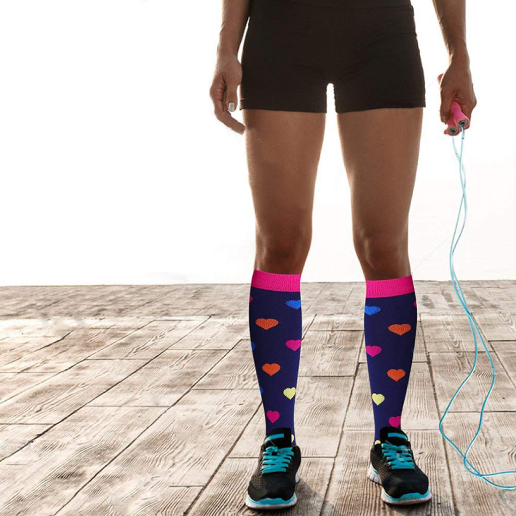 Compression Knee High Socks Womens Medical Graduated Stockings -1Pairs-S/M/L/XL