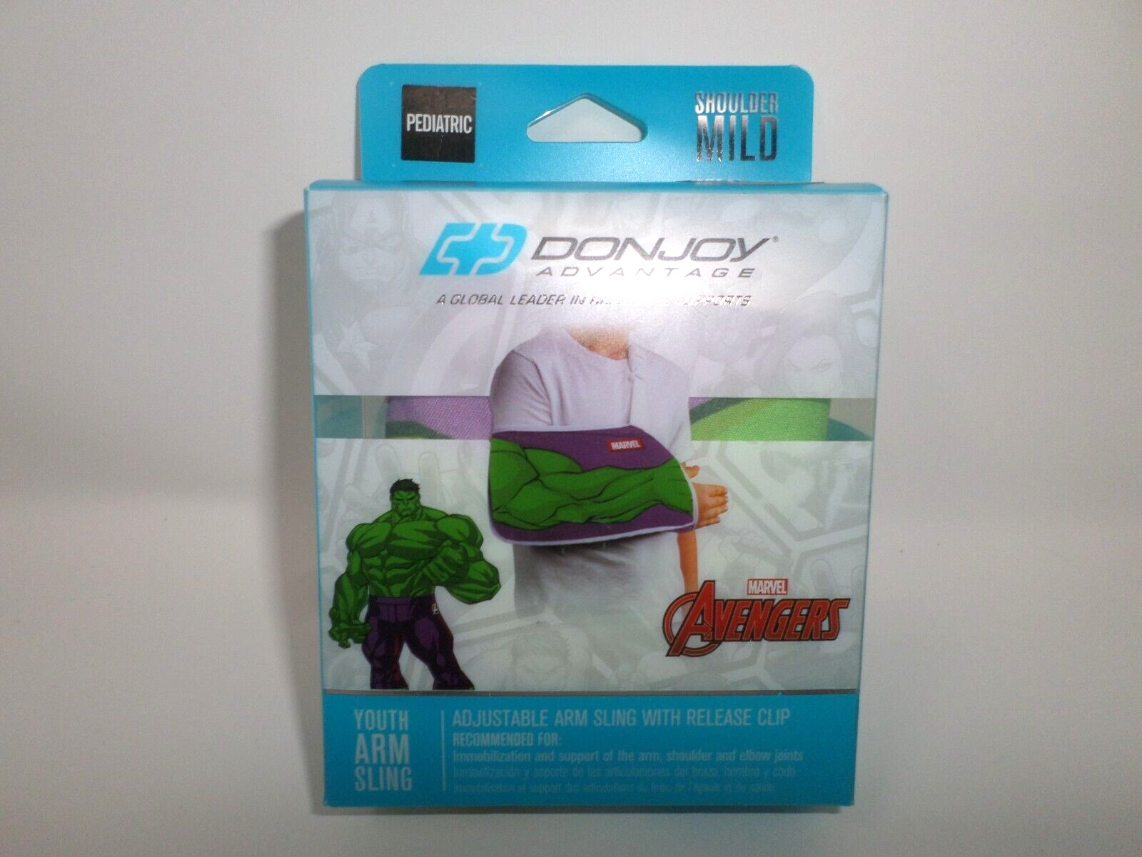 DonJoy Advantage Hulk Pediatric Arm Sling Mild Shoulder Breathable up to 9″